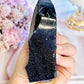 Chunky 12cm Sparkling Blue Goldstone Synthetic Crystal