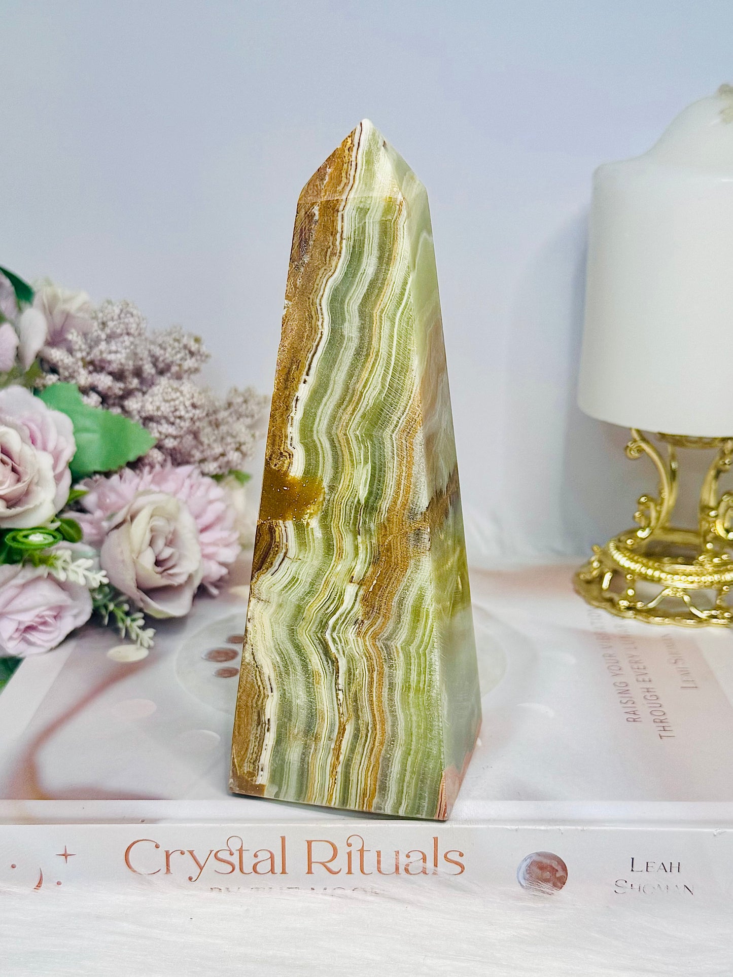 Green Onyx Chunky Tower | Obelisk 15cm 571g