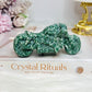 Moss Agate Carved Motorbike 9.5cm