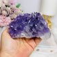 High Grade Amethyst Cluster Specimen 10.5cm On Stand