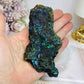 Natural Azurite with Malachite Specimen 12cm 230g On Stand