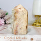 Chunky Pink Amethyst Druzy Tower 11cm 460g