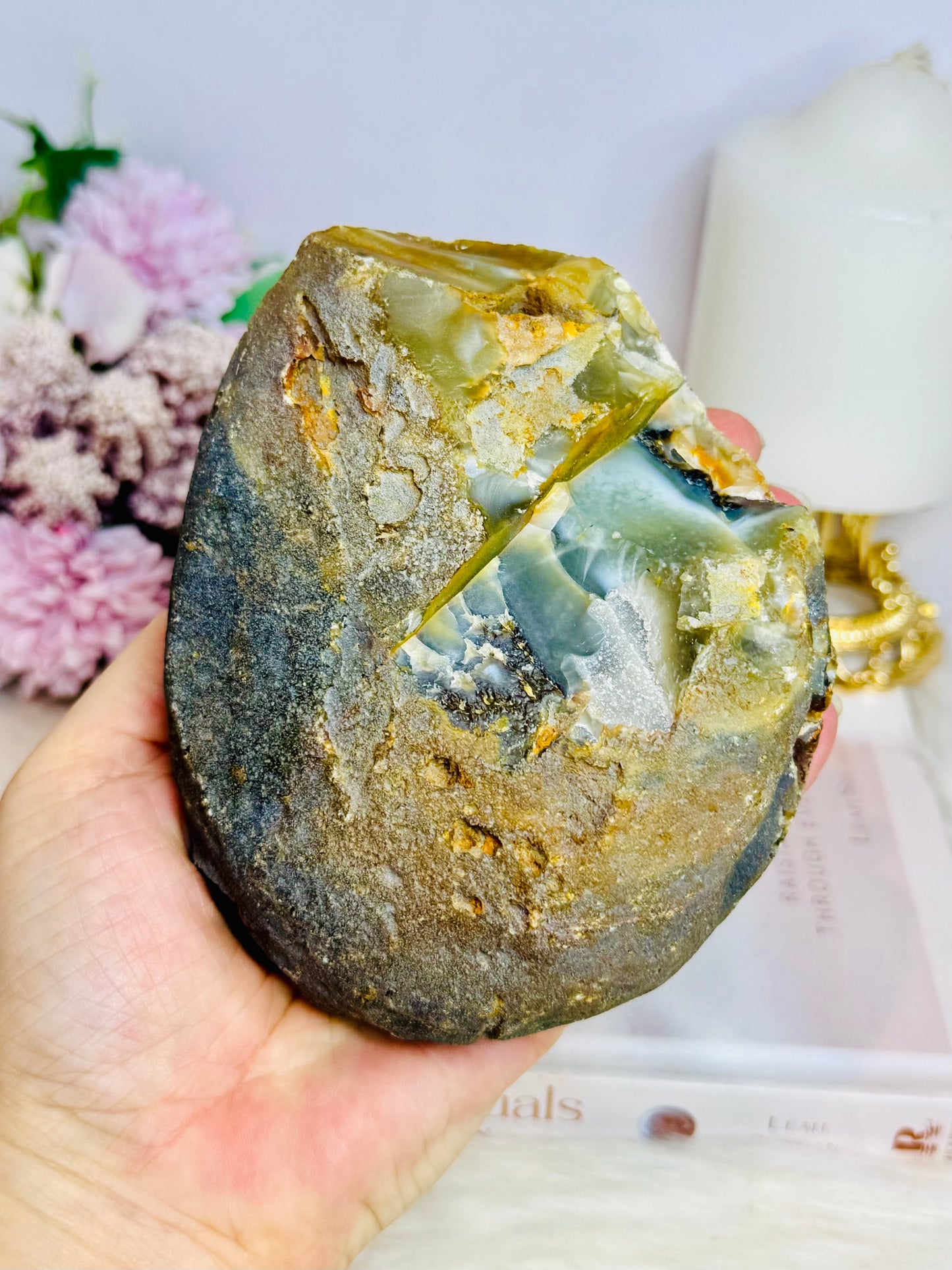 Large Natural Druzy Agate Jewellery Box | Geode 1.17KG