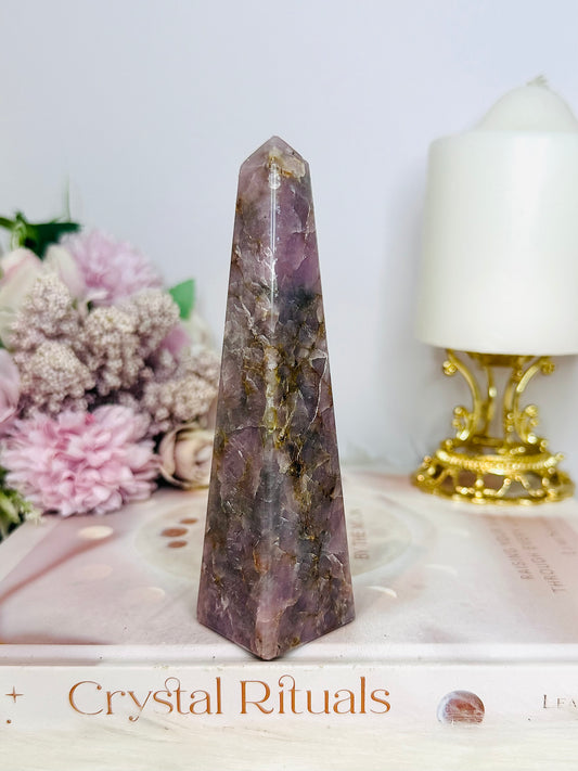 Lepidolite Obelisk Tower 12.5cm