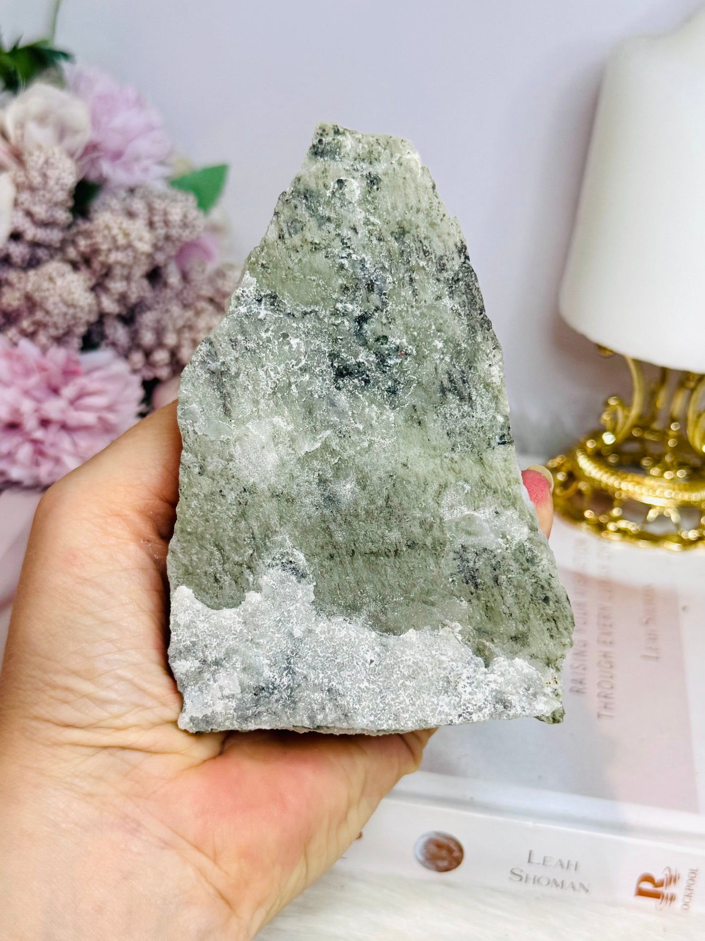 White Sandwich Calcite Specimen | Slab 11cm