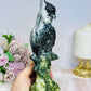 Large Chunky Jade Carved Parrot 20.5cm 770g