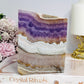 Natural Crazy Lace Amethyst Slab 13cm