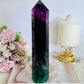 Wow!! High Grade Fabulous Large Chunky 856gram 21.5cm Fluorite Tower | Generator