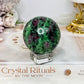 Ruby Zoisite Sphere on Stand 275g