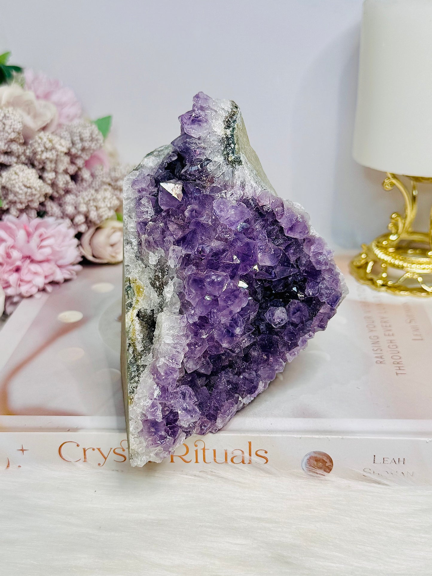 Natural Amethyst Base Cut Cluster 13cm 940g