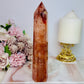 Beautiful Tall 18cm Fire Quartz Tower