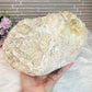 Huge Natural Moroccan Geode with Multicoloured Light Lamp 3.7KG