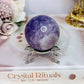 High Grade Stunning Amethyst Agate Sphere 5.5cm On Stand