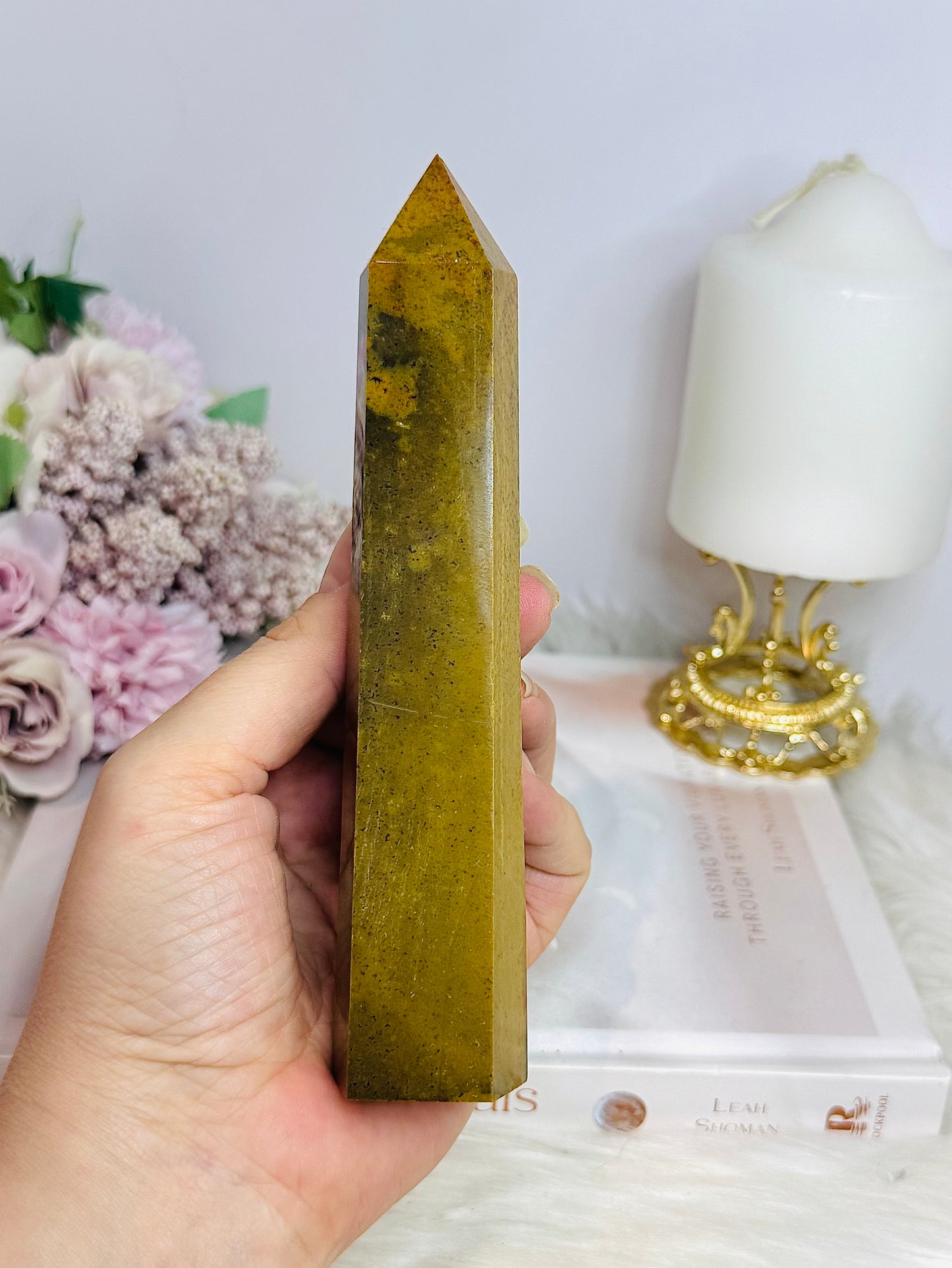Tall Jasper Tower 16cm