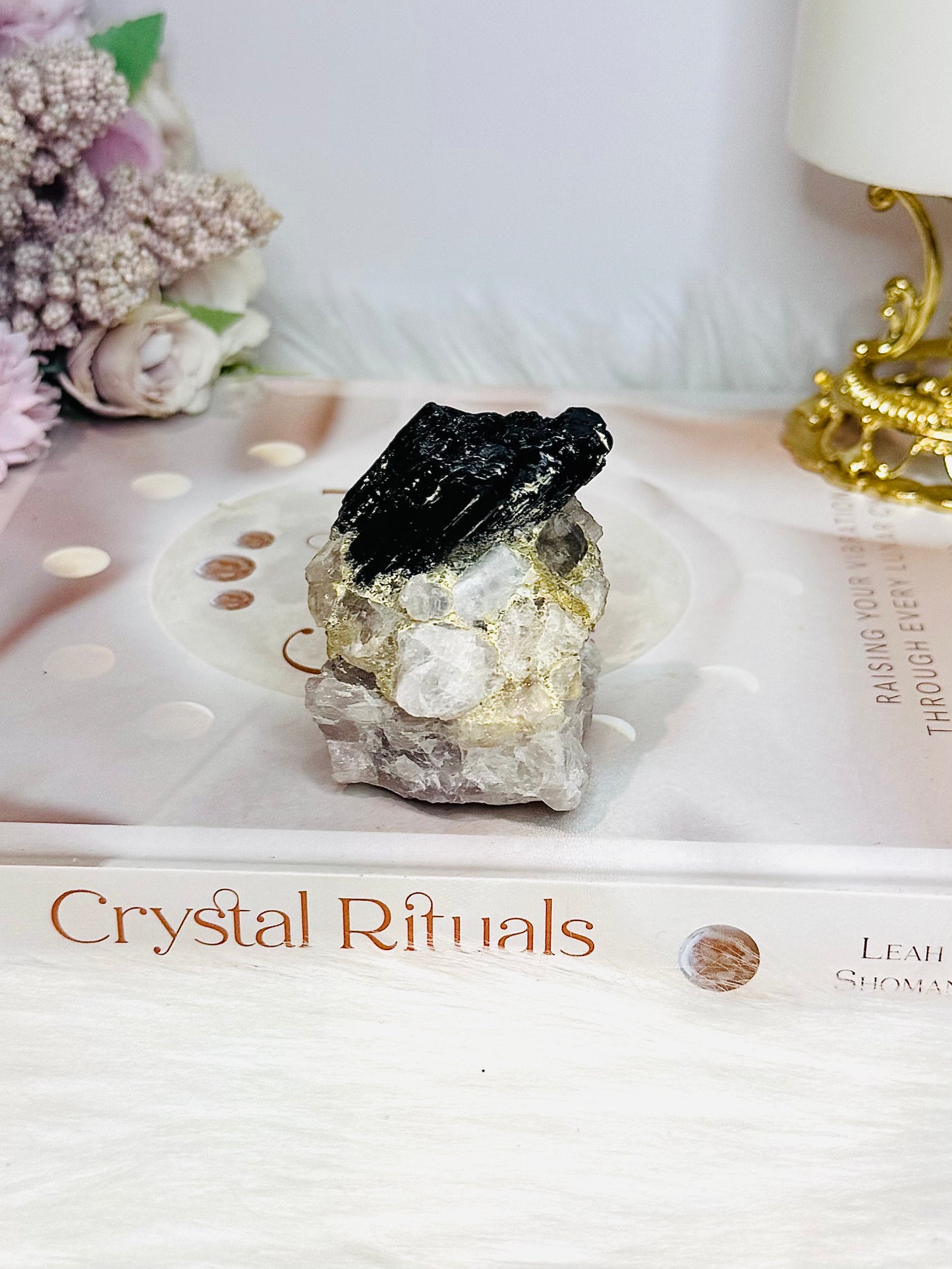 Natural Large Black Tourmaline on Matrix 144g