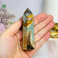 Sky Blue Quartz Tower 9cm