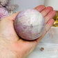 Large Kunzite Sphere on Stand 398g