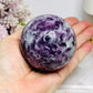 Large Lepidolite | Purple Mica Sphere on Stand 419g