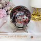 Mexican Lace Agate Sphere on Stand 476g