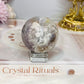 Druzy Flower Agate Sphere On Stand 183g