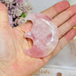 Rose Quartz Carved Moon 7cm