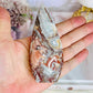 Mexican Lace Agate Druzy Carved Flame | Freeform 11cm