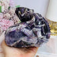 Large Chevron | Dream Amethyst Carved Lizard 11cm 793g