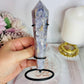 Gorgeous Blue Agate Wand | Tower on Stand 15.5cm