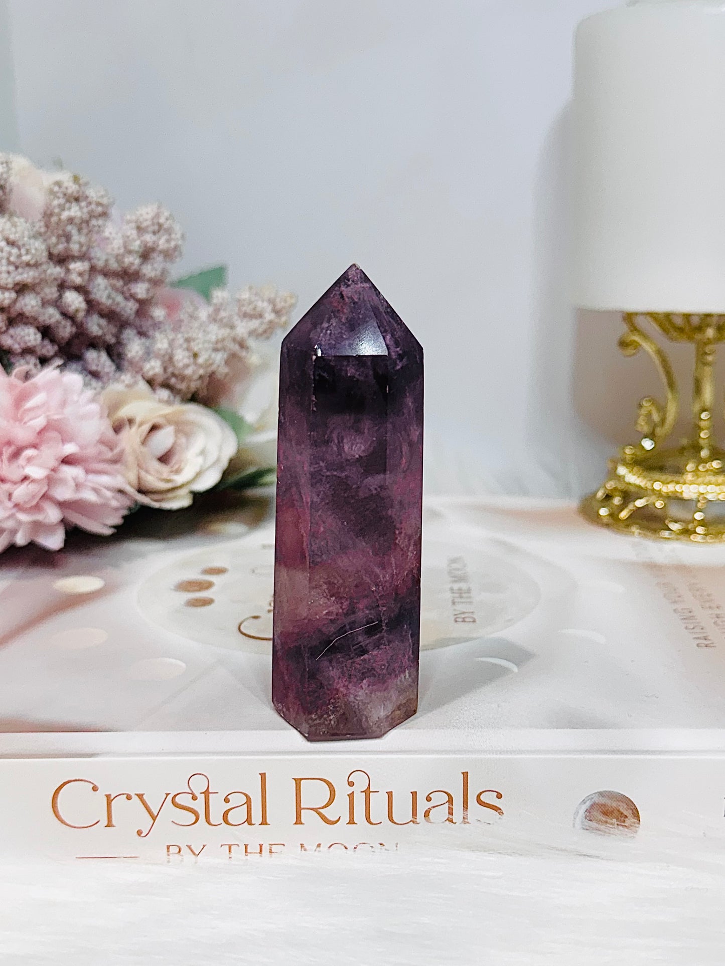 Purple Fluorite Tower 8.5cm