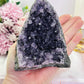 Beautiful 9.5cm 389gram Natural Amethyst Base Cut Cluster