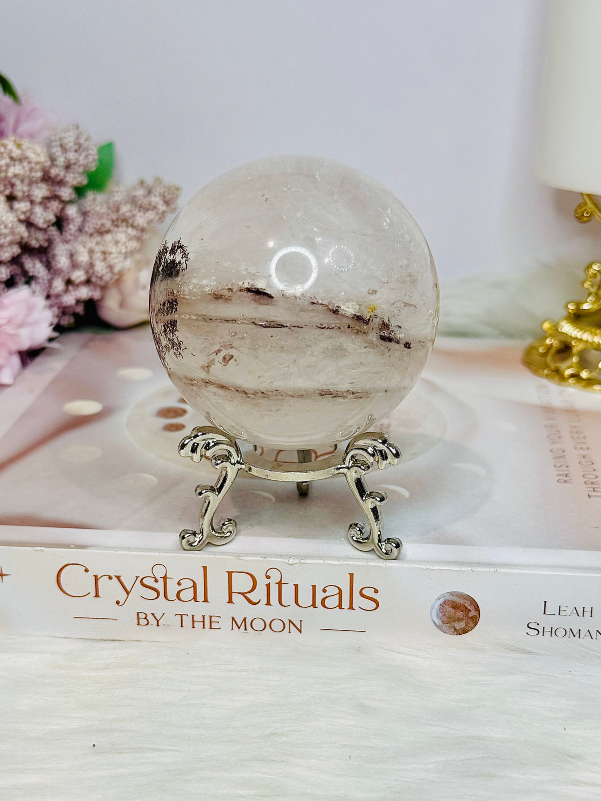 Lodolite | Garden Quartz Sphere on Stand 400g