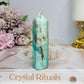 Blue Hemimorphite Druzy Tower 9cm