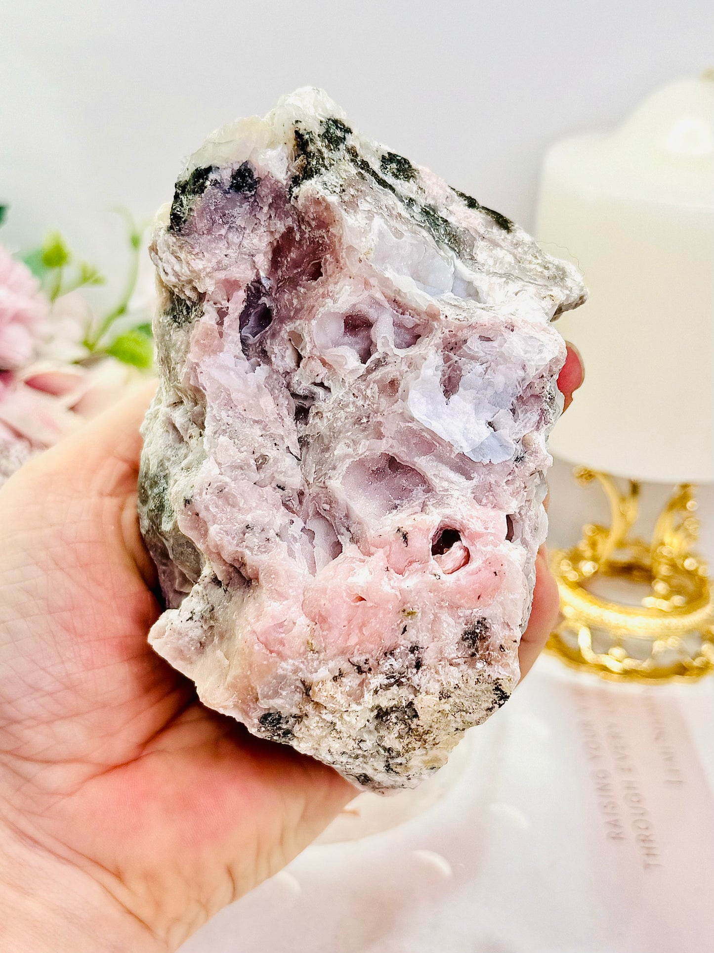 ⚜️ SALE ⚜️ Stunning Large Chunky Natural Pink Opal Specimen 648grams