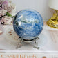 Blue Kyanite Sphere on Stand 560g On Stand