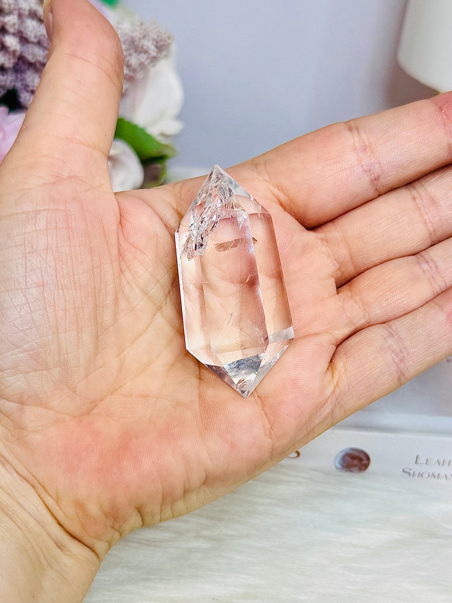 High Grade Clear Quartz Double Terminated Point 6cm