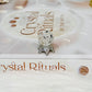 Rare Mini Herkimer Diamond Sphere on Stand