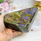 Large Labradorite Freeform with Pink & Purple Flash 847g 13.5cm