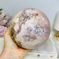 A Collectors Piece ~ Huge Druzy Pink Amethyst High Grade Sphere On Stand 2.7KG 12cm