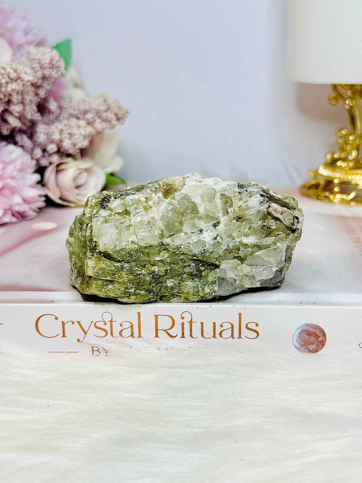 Natural Green Kunzite Specimen 312g