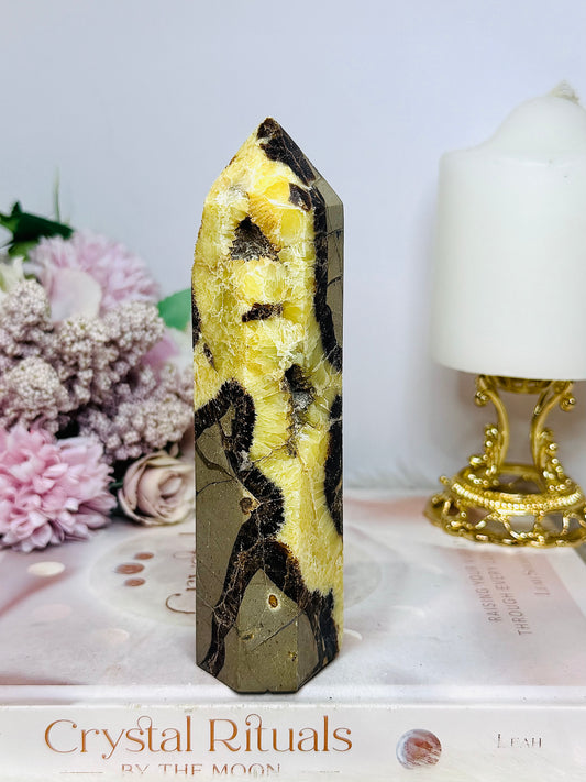 Large Septarian Druzy Tower 15cm