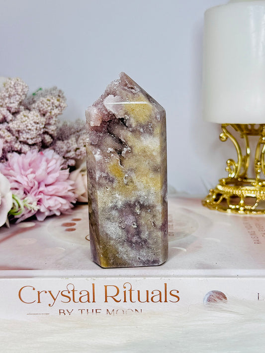 Druzy Pink Amethyst Tower 9.5cm