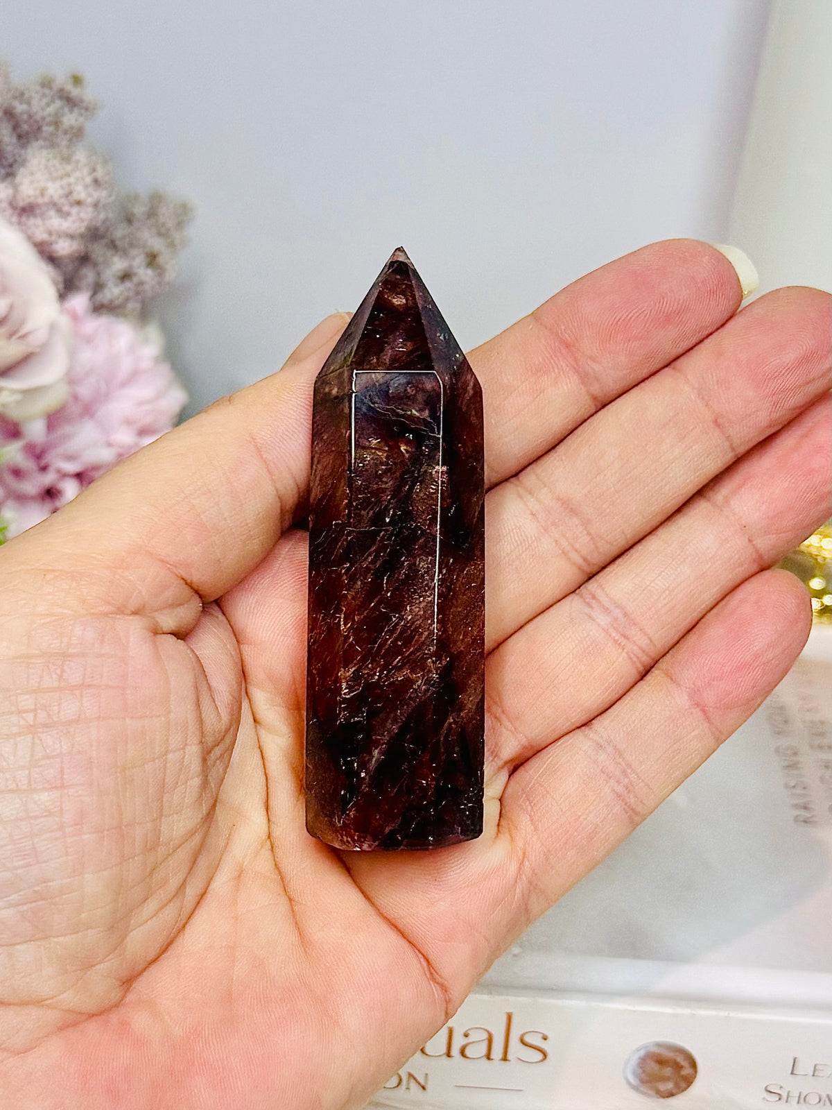 High Grade Fire Quartz Tower 8cm