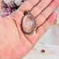 Beautiful Large Rose Quartz Pendant In Gift Bag