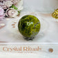 Green Opal Sphere on Stand 122g