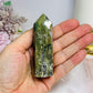 Green Moss Agate Druzy Tower 8.5cm