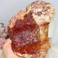 Large High Grade Ocean Jasper Druzy Slab On Stand 19cm 913g