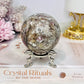 Large Pink Tourmaline Sphere On Stand 362g