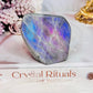 Natural Labradorite Polished Freeform With Gorgeous Pink Purple & Blue Flash 7cm