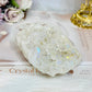 Large Angel Aura Clear Quartz Cluster 428g