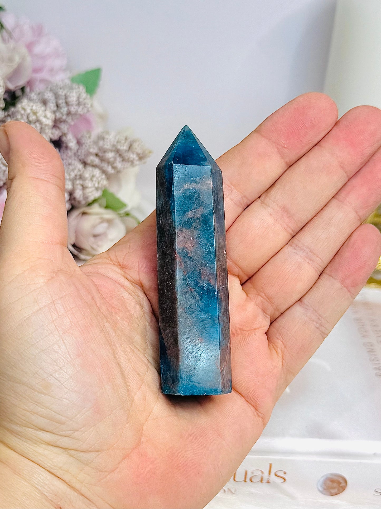 Blue Apatite Tower 8.5cm